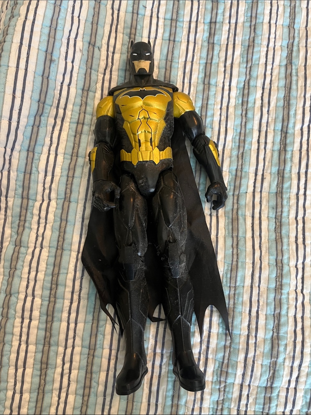 Kids Superhero Action Figure - Black and Gold Batman
